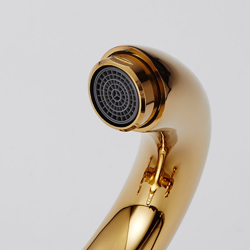 Avtoit | Centered Basin Mixer Single Hole Bathroom Faucet with 2 Cross Handles