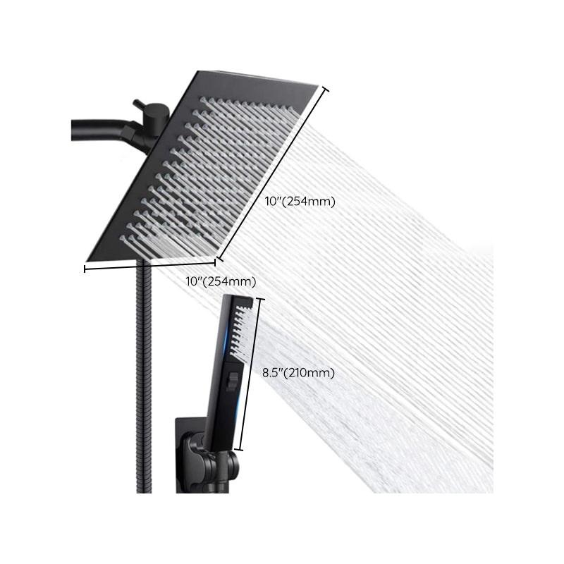 Avtoit | Traditional Square Dual Shower Heads Metal Wall Mounted Dual Shower Heads