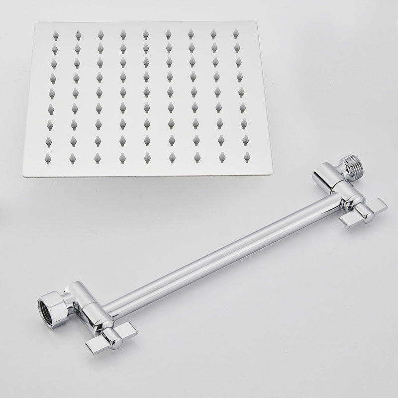 Avtoit | Wall Mounted Adjustable Shower Head Modern Square Metal Shower Head