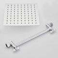 Avtoit | Wall Mounted Adjustable Shower Head Modern Square Metal Shower Head