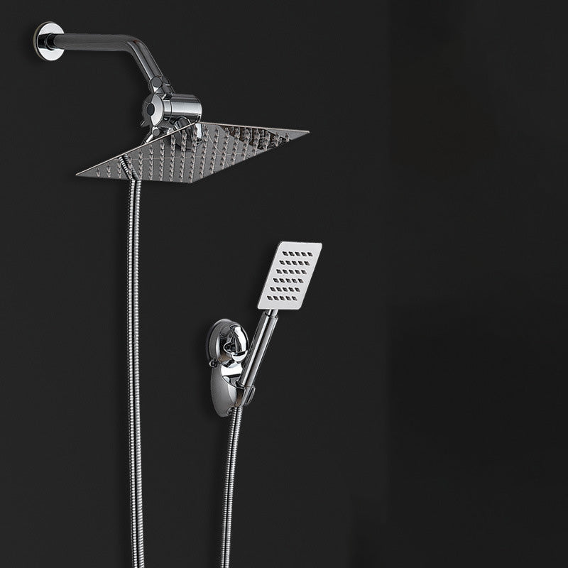 Avtoit | Square Metal Double Shower Heads Modern Shower with Shower Hose