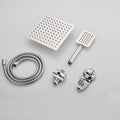 Avtoit | Square Metal Double Shower Heads Modern Shower with Shower Hose