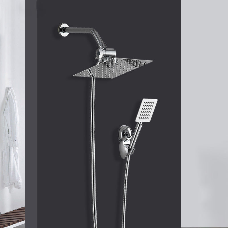 Avtoit | Square Metal Double Shower Heads Modern Shower with Shower Hose