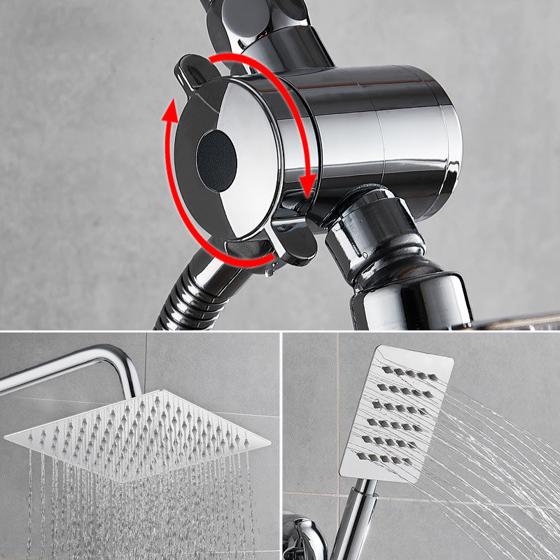 Avtoit | Square Metal Double Shower Heads Modern Shower with Shower Hose