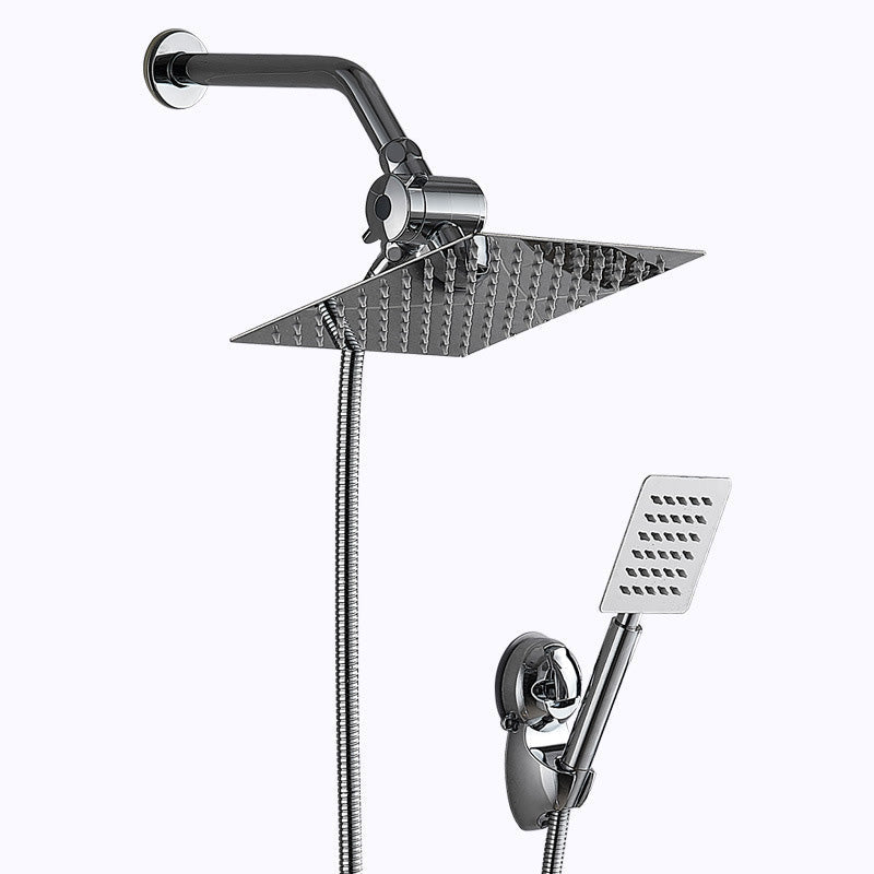 Avtoit | Square Metal Double Shower Heads Modern Shower with Shower Hose