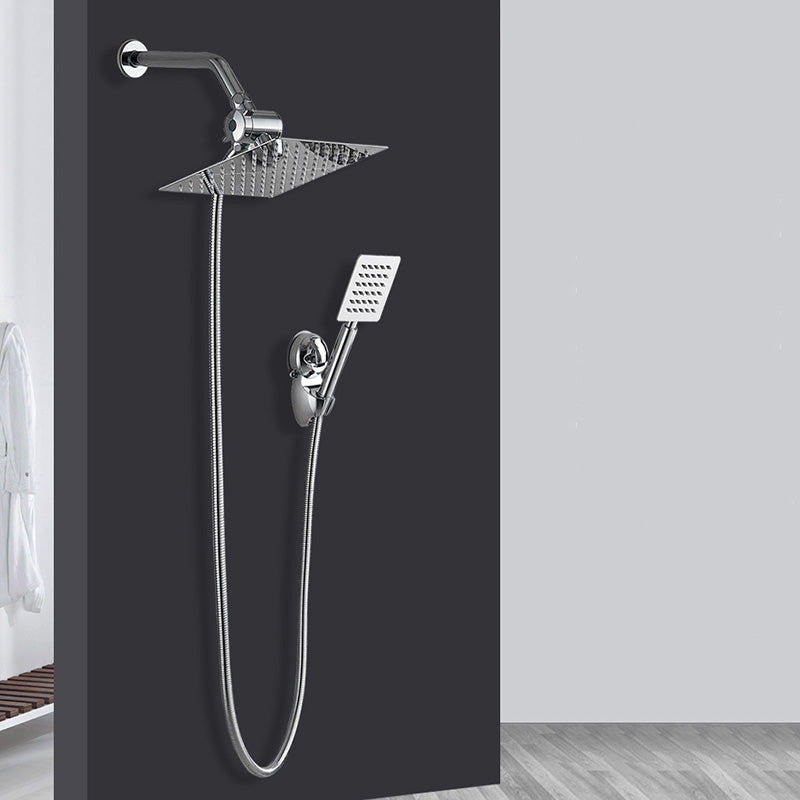 Avtoit | Square Metal Double Shower Heads Modern Shower with Shower Hose