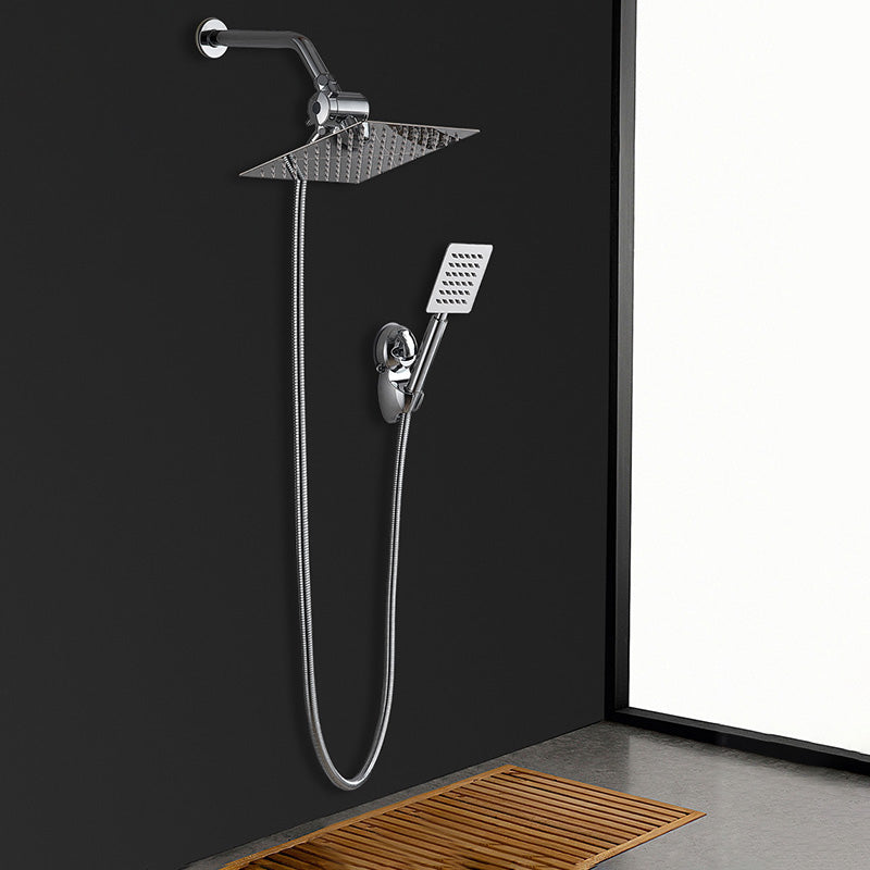 Avtoit | Square Metal Double Shower Heads Modern Shower with Shower Hose