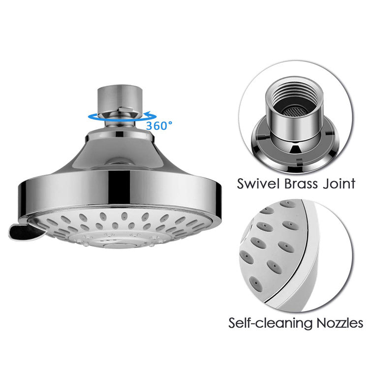 Avtoit | Wall-mounted Metal Shower Head Modern Round Shower Head Fixed Shower Head