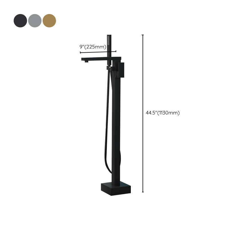Avtoit | Modern Freestanding Bathtub Faucet Copper Floor Mounted Freestanding Bathtub Faucet