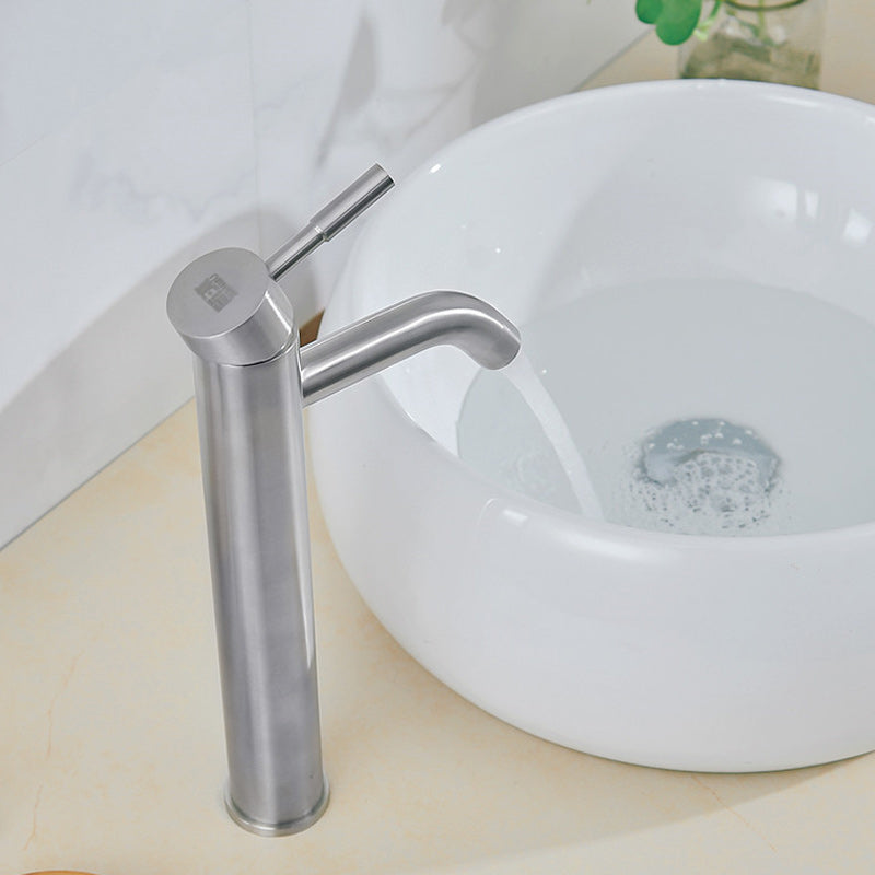 Avtoit | Contemporary Vessel Faucet Single Handle Low Arc Copper Vessel Faucet