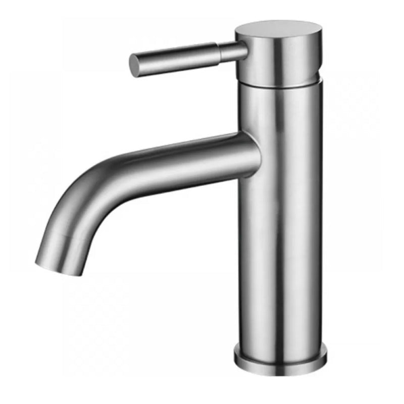Avtoit | Modern Silver Washbasin Mixer Single Lever Bathroom Faucet with Lever Handle
