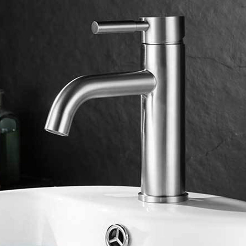 Avtoit | Modern Silver Washbasin Mixer Single Lever Bathroom Faucet with Lever Handle