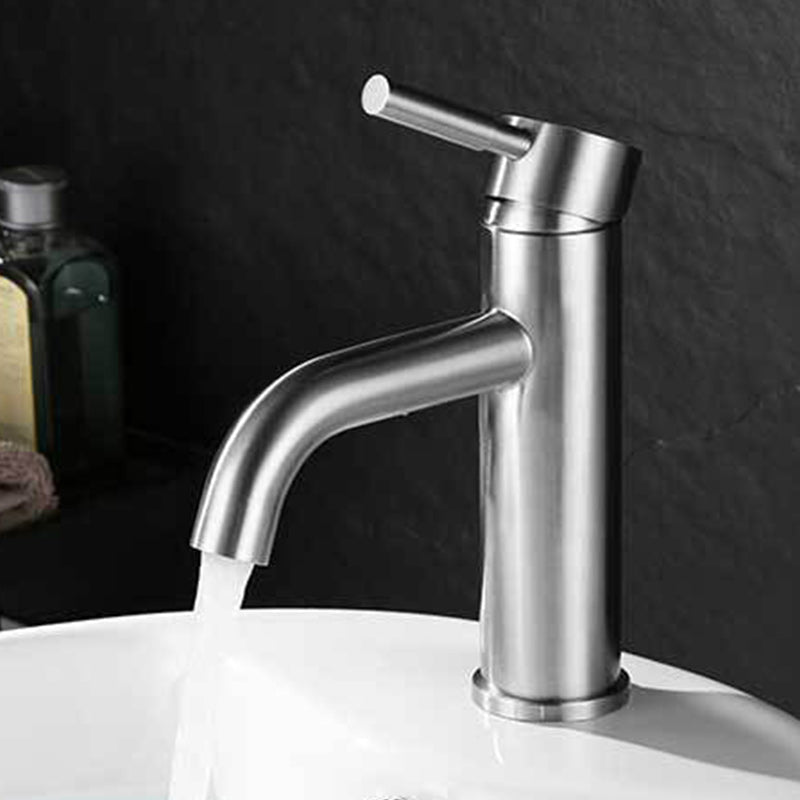 Avtoit | Modern Silver Washbasin Mixer Single Lever Bathroom Faucet with Lever Handle