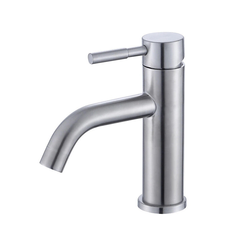 Avtoit | Modern Silver Washbasin Mixer Single Lever Bathroom Faucet with Lever Handle