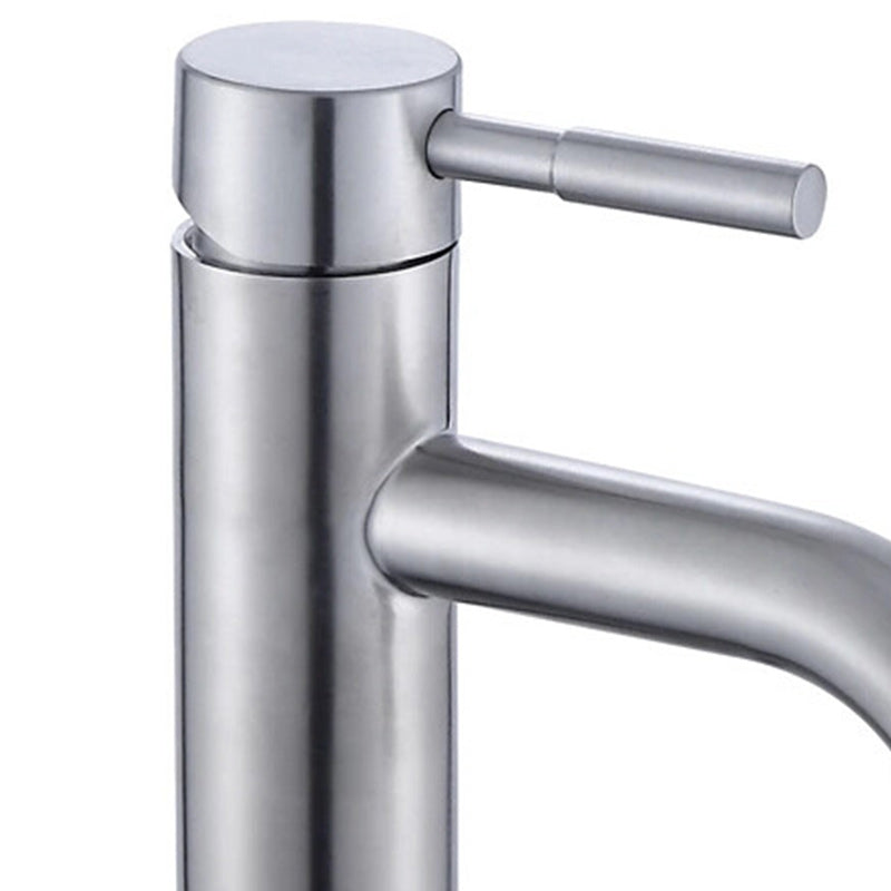 Avtoit | Modern Silver Washbasin Mixer Single Lever Bathroom Faucet with Lever Handle