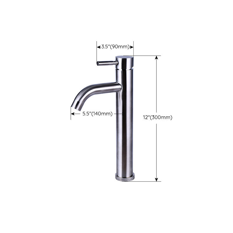 Avtoit | Modern Silver Washbasin Mixer Single Lever Bathroom Faucet with Lever Handle