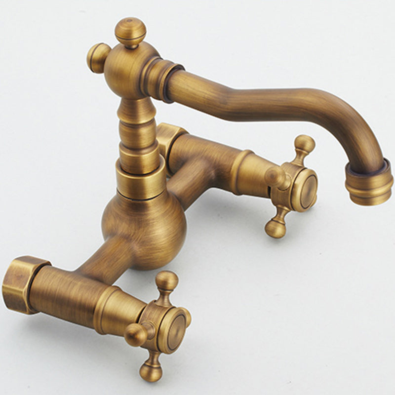 Avtoit | Wall-mounted fitting Glam Style Bathroom tap with 2 handles