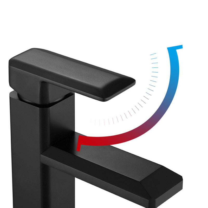 Avtoit | Single Hole Faucet 6.69" H Modern Low Arc Bathroom Faucet
