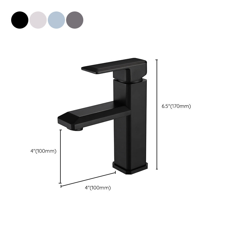 Avtoit | Single Hole Faucet 6.69" H Modern Low Arc Bathroom Faucet