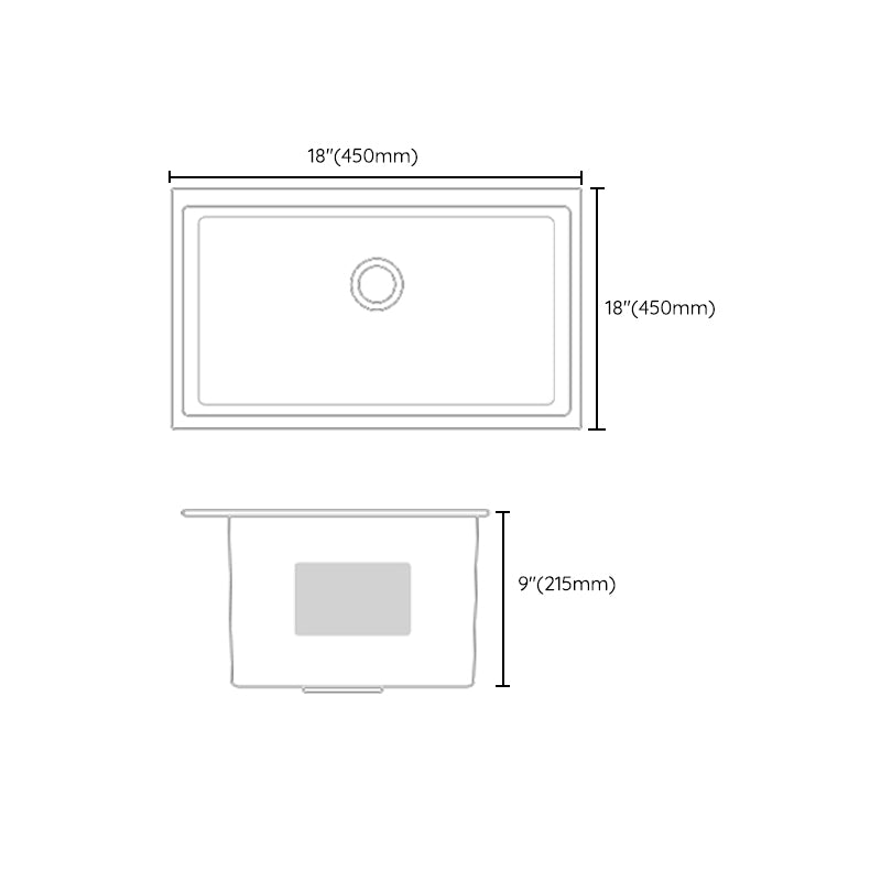Avtoit | Contemporary Sink Set Stainless Steel Friction Resistant Sink Set for the Kitchen