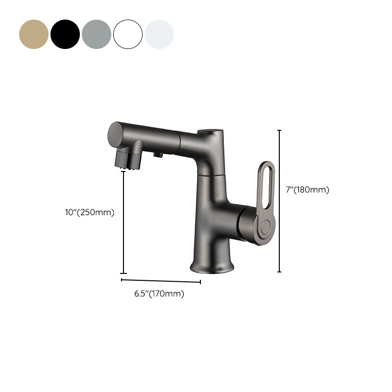 Avtoit | Contemporary Style Center Sink Faucets Lever Handles Faucets for Bathroom