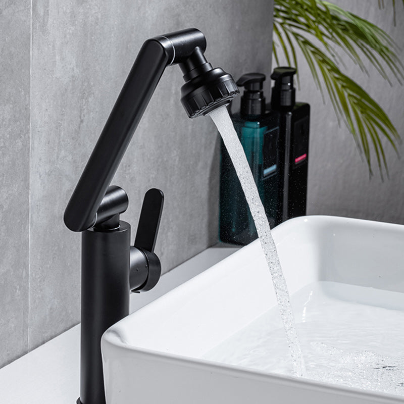 Avtoit | Swivel Spout Bathroom Faucet Single Hole Basin Faucet with Lever Handle