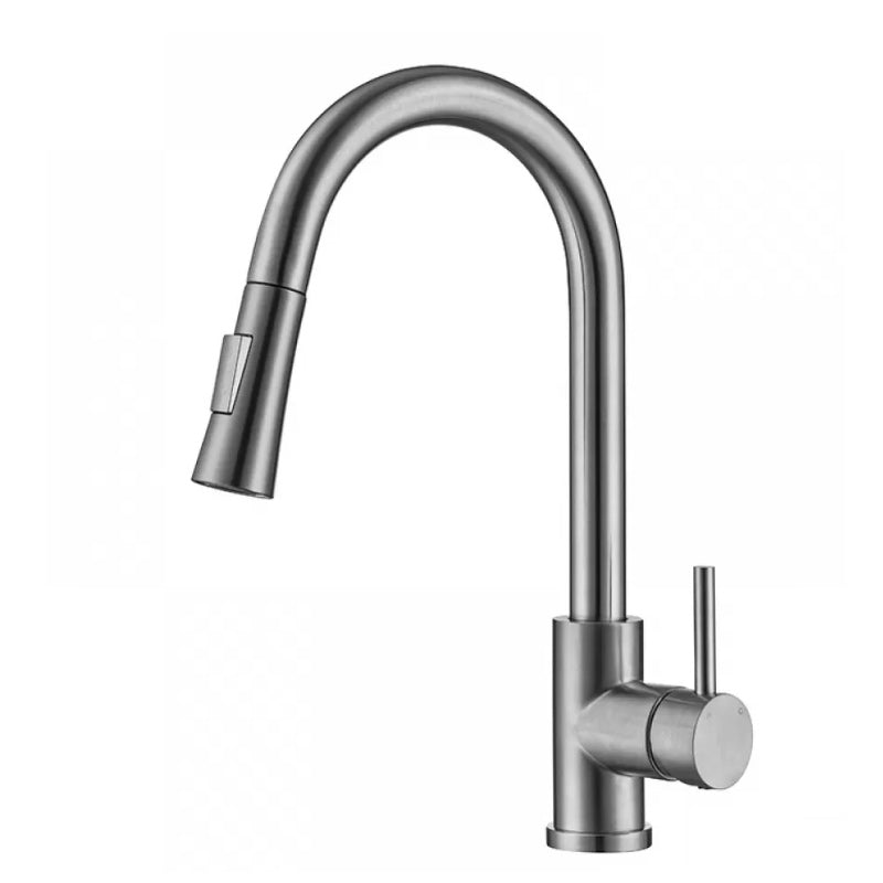 Avtoit | Modern Style Extendable Sink Faucet Single Handle Stainless Steel Sink Faucet