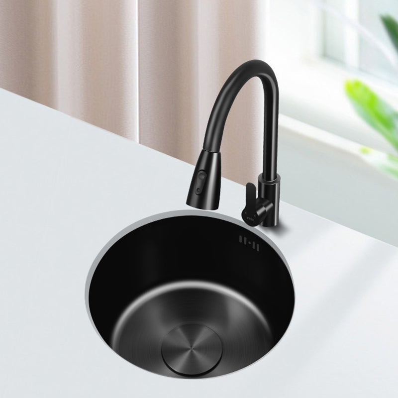 Avtoit | Classic Round Sink Stainless Steel Built-in Sink Non-Slip Round Basin for the Kitchen