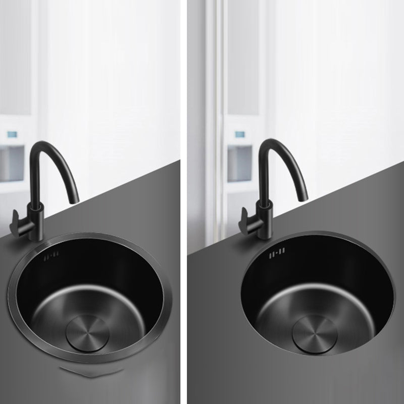 Avtoit | Classic Round Sink Stainless Steel Built-in Sink Non-Slip Round Basin for the Kitchen