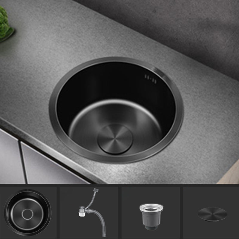 Avtoit | Classic Round Sink Stainless Steel Built-in Sink Non-Slip Round Basin for the Kitchen