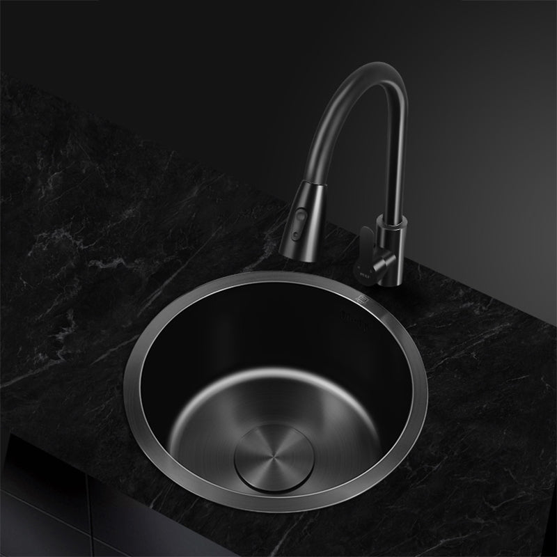 Avtoit | Classic Round Sink Stainless Steel Built-in Sink Non-Slip Round Basin for the Kitchen