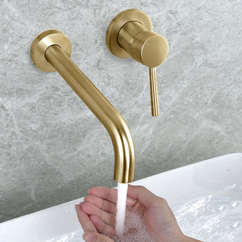 Avtoit | Industrial bathroom faucet brass lever handles 2-hole faucets wall-mounted faucet