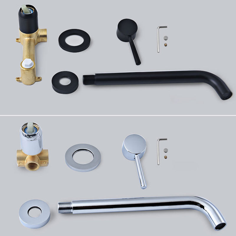 Avtoit | Industrial bathroom faucet brass lever handles 2-hole faucets wall-mounted faucet