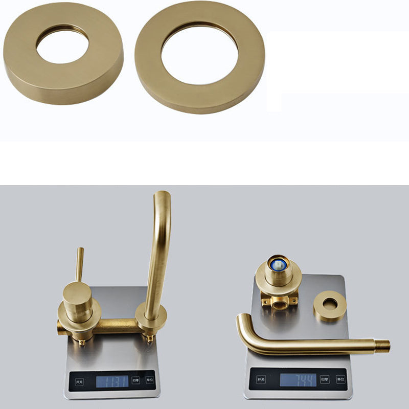 Avtoit | Industrial bathroom faucet brass lever handles 2-hole faucets wall-mounted faucet