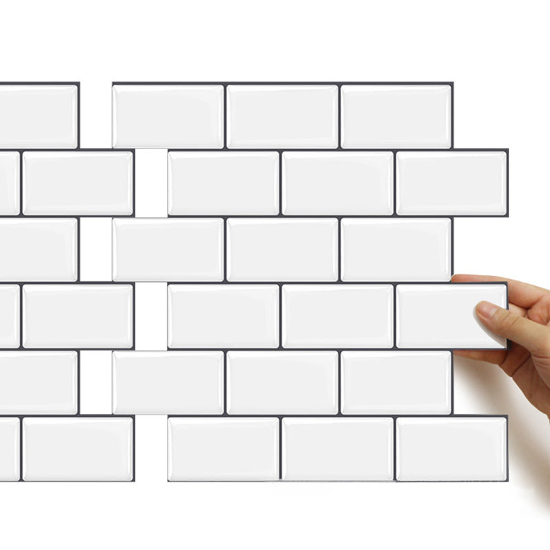 Avtoit | 12"x 12" Resin Mosaic Tiles Square Self-Adhesive Tiles for Backsplash & Wall Tile