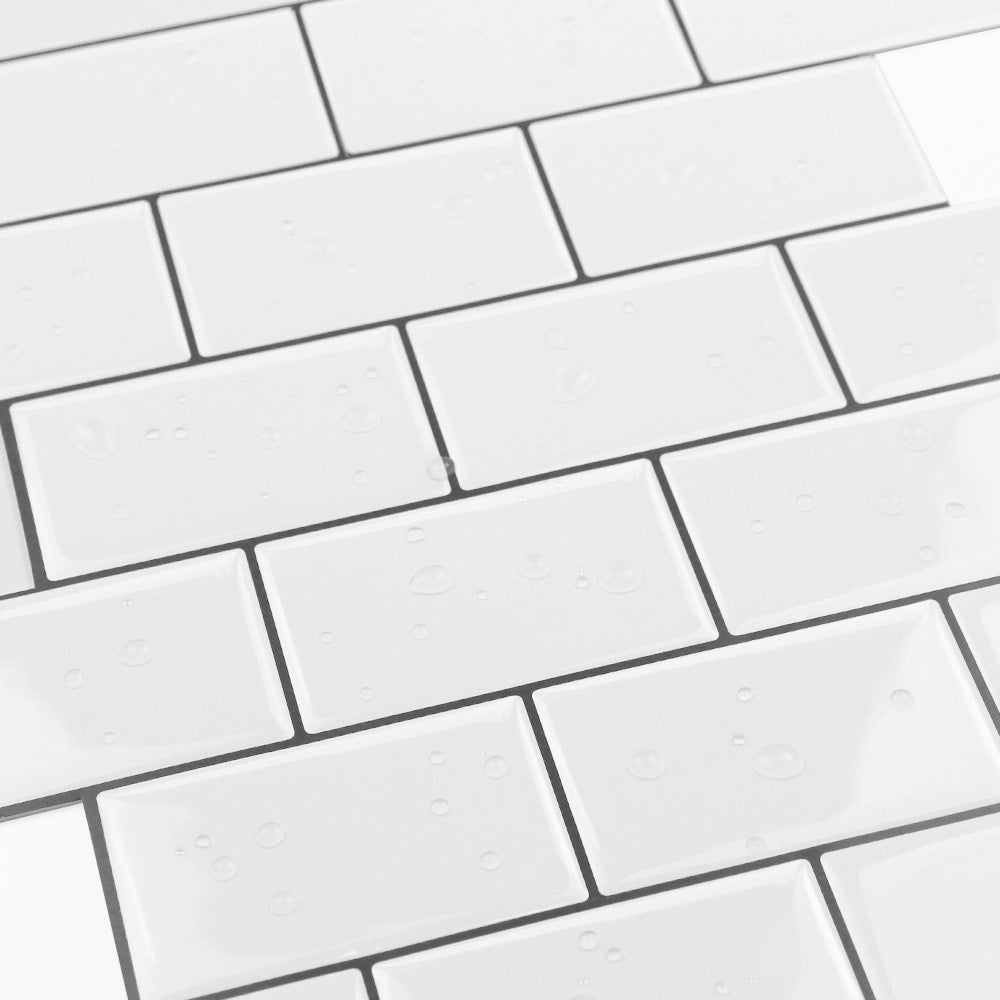 Avtoit | 12"x 12" Resin Mosaic Tiles Square Self-Adhesive Tiles for Backsplash & Wall Tile