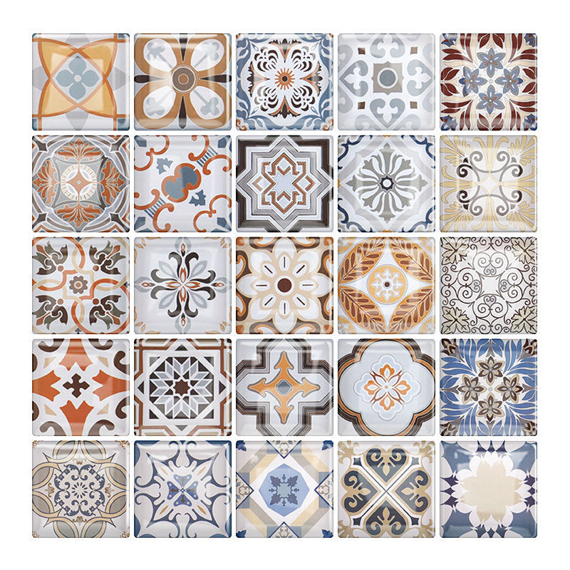 Avtoit | 12"x 12" Resin Mosaic Tiles Square Self-Adhesive Tiles for Backsplash & Wall Tile
