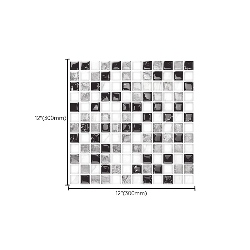 Avtoit | 12"x 12" Resin Mosaic Tiles Square Self-Adhesive Tiles for Backsplash & Wall Tile