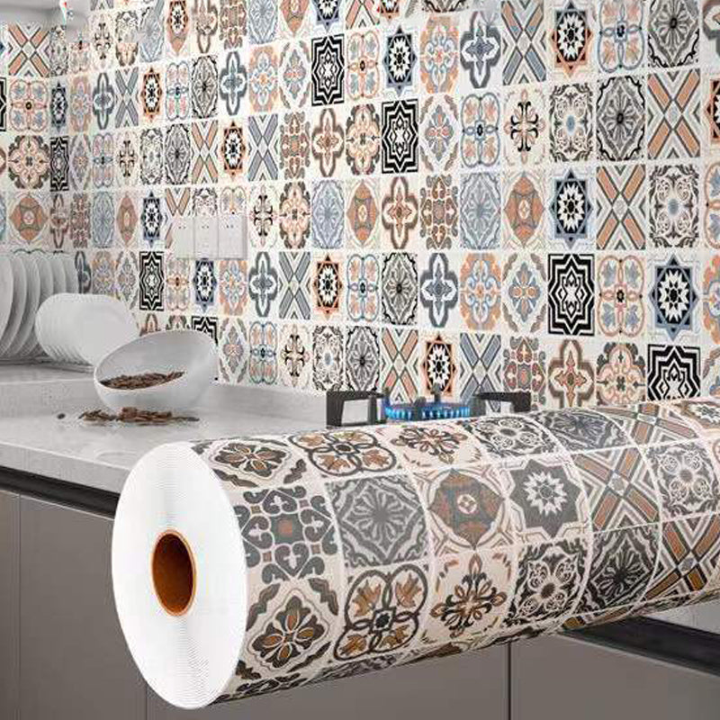 Avtoit | Square Grid Peel and Stick Tile PVC Mosaic Tile for Kitchen Backsplash