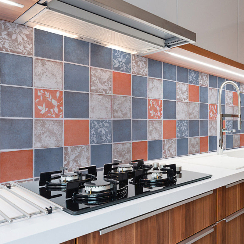 Avtoit | Square Grid Peel and Stick Tile PVC Mosaic Tile for Kitchen Backsplash