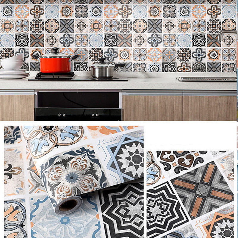 Avtoit | Square Grid Peel and Stick Tile PVC Mosaic Tile for Kitchen Backsplash