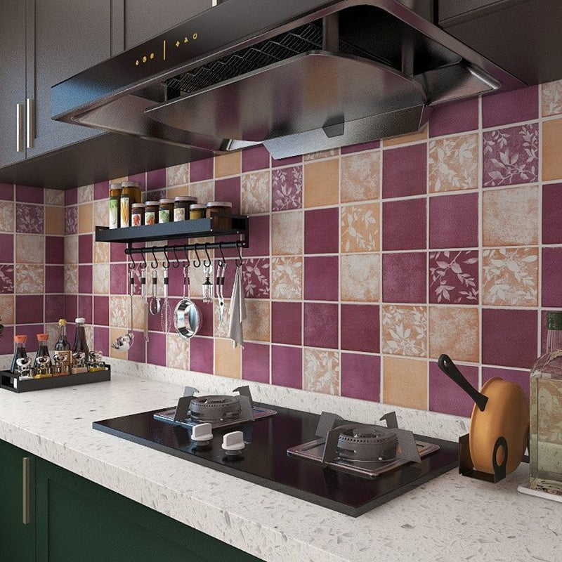 Avtoit | Square Grid Peel and Stick Tile PVC Mosaic Tile for Kitchen Backsplash