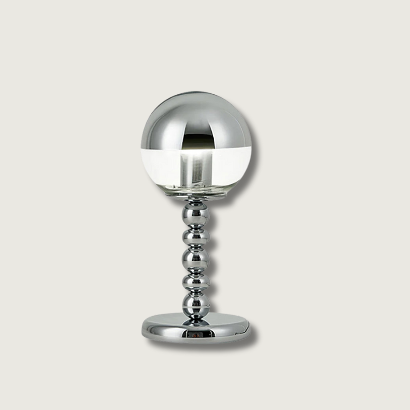 Avtoit | MirrorGlow – Minimalist Chrome Table Lamp