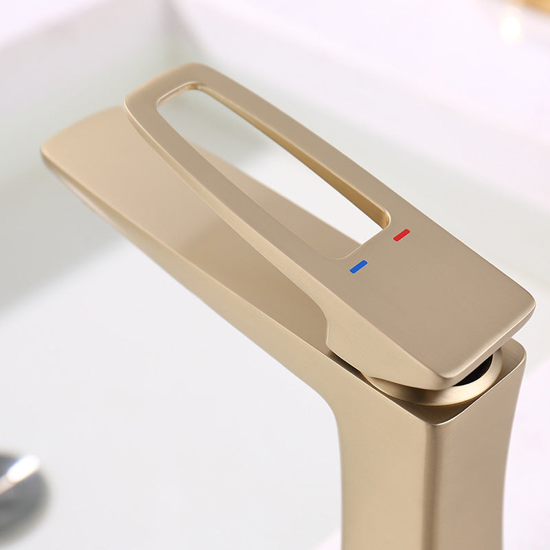 Avtoit | Glam Vessel Sink Faucet Brass Lever Handles with Drain Assembly Sink Mixer