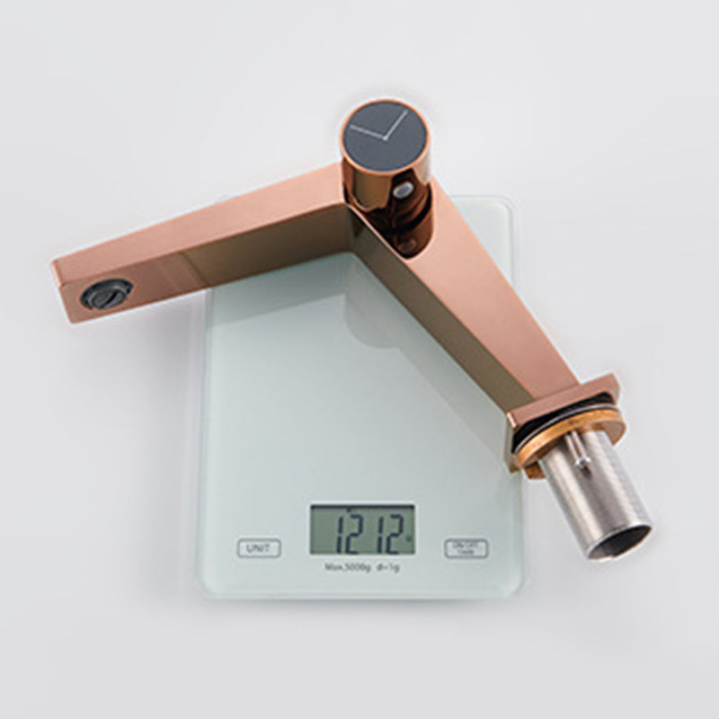 Avtoit | Modern Bathroom Sink Faucet Brass Knob Handle Low Arc Basin Faucet
