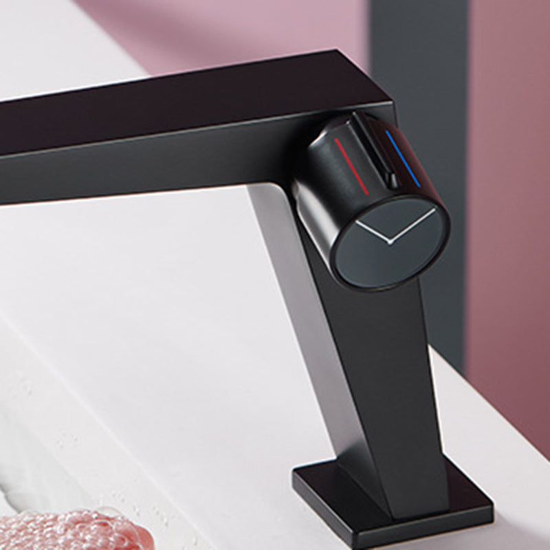 Avtoit | Modern Bathroom Sink Faucet Brass Knob Handle Low Arc Basin Faucet