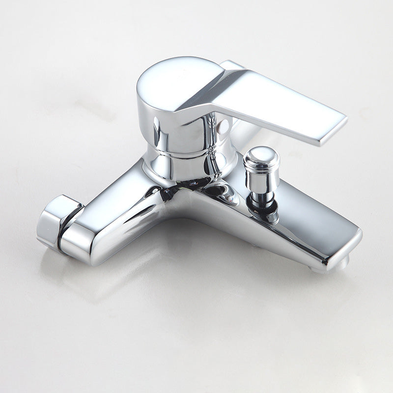 Avtoit | Modern Silver Faucet Copper with 1-Handle 2-Hole Bathroom Faucet