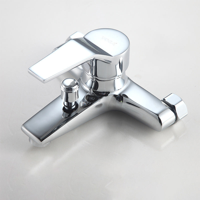 Avtoit | Modern Silver Faucet Copper with 1-Handle 2-Hole Bathroom Faucet