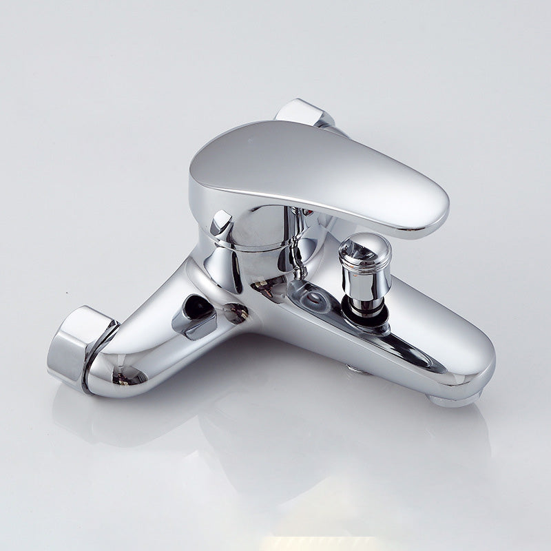 Avtoit | Modern Silver Faucet Copper with 1-Handle 2-Hole Bathroom Faucet