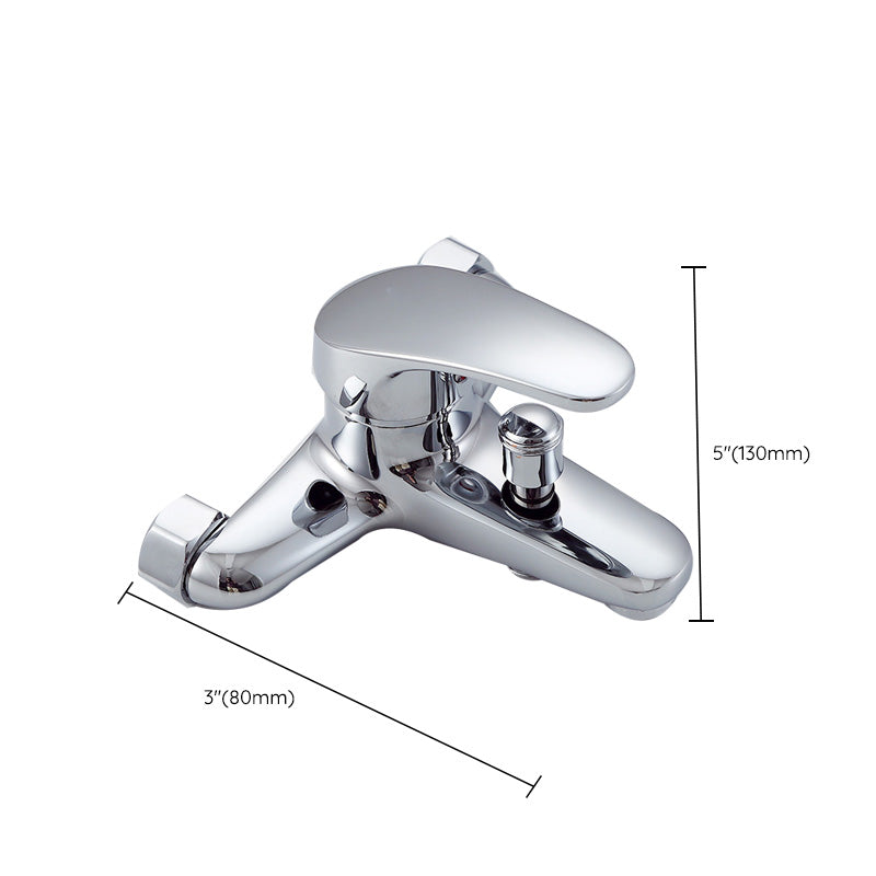 Avtoit | Modern Silver Faucet Copper with 1-Handle 2-Hole Bathroom Faucet